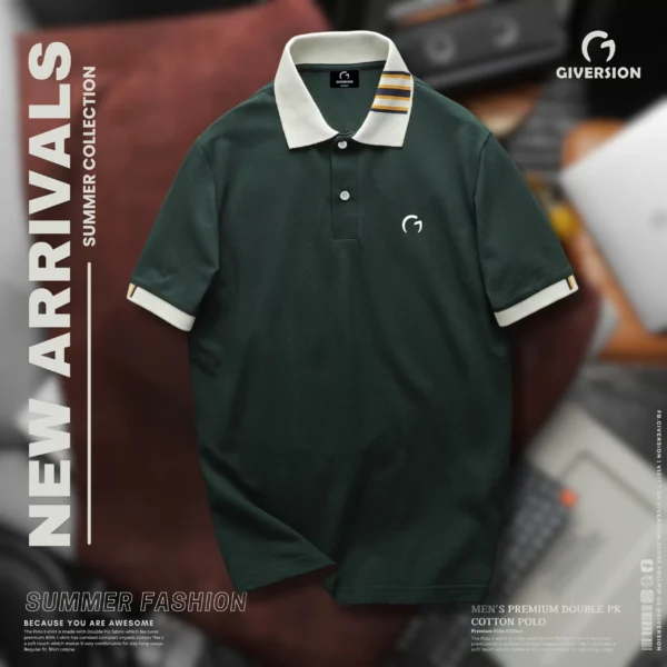 Premium Polo T-shirts - Deep Green | Giversion